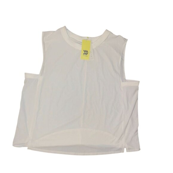 All In Motion Sleeveless White Tank Top XXL Womens Nylon/Spandex Blend - Picture 1 of 5